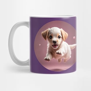 Cute Excited Golden Retriever Puppy Mug